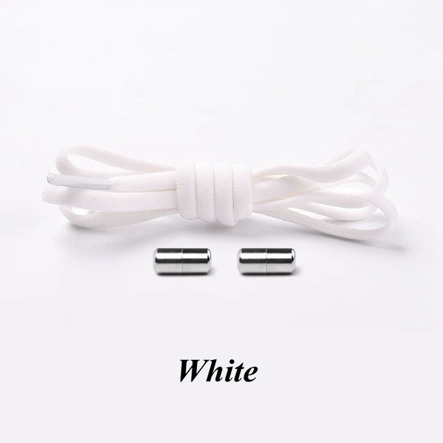 New Semicircle Shoelaces Sneakers No Tie Shoelace Quick Elastic Locking Shoe