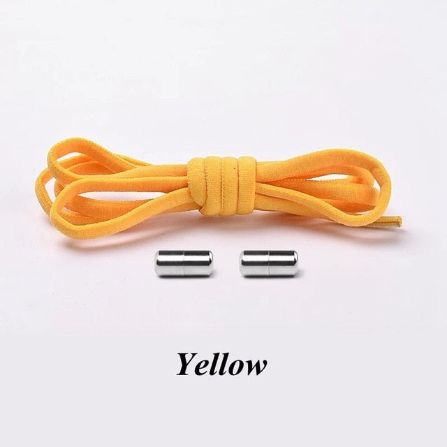 New Semicircle Shoelaces Sneakers No Tie Shoelace Quick Elastic Locking Shoe
