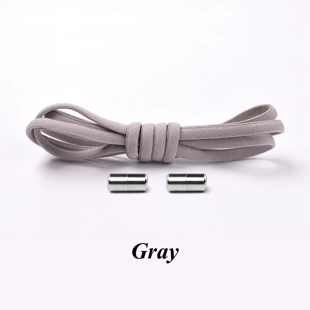 New Semicircle Shoelaces Sneakers No Tie Shoelace Quick Elastic Locking Shoe