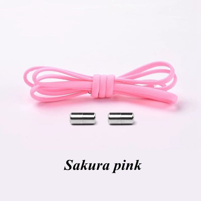 New Semicircle Shoelaces Sneakers No Tie Shoelace Quick Elastic Locking Shoe
