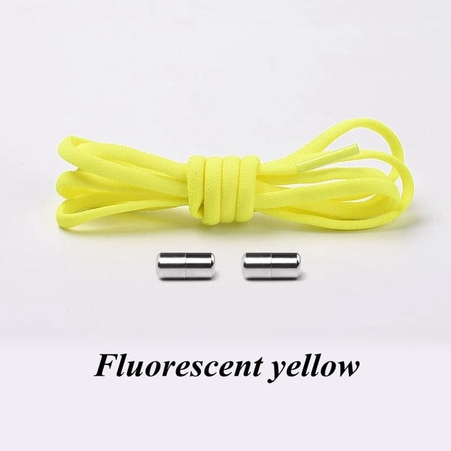 New Semicircle Shoelaces Sneakers No Tie Shoelace Quick Elastic Locking Shoe