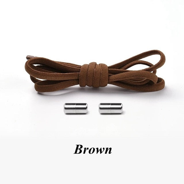 New Semicircle Shoelaces Sneakers No Tie Shoelace Quick Elastic Locking Shoe