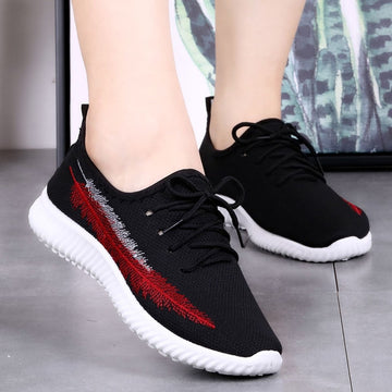Womens Soft Mesh Breathable Shoes Ladies Casual Outdoor Leisure Flat Sports Shoes
