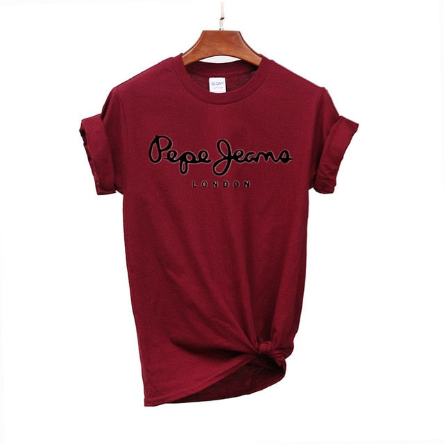 2019 Tees Women T Shirt Print Letter T-shirt Casual White Black Pink Short Sleeve Cotton Tops 2019 Spring Summer Luxury Brand