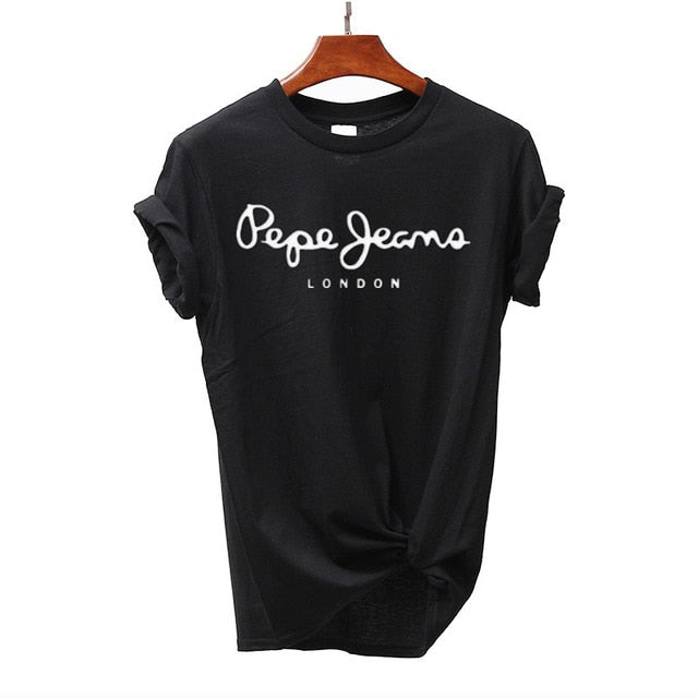 2019 Tees Women T Shirt Print Letter T-shirt Casual White Black Pink Short Sleeve Cotton Tops 2019 Spring Summer Luxury Brand
