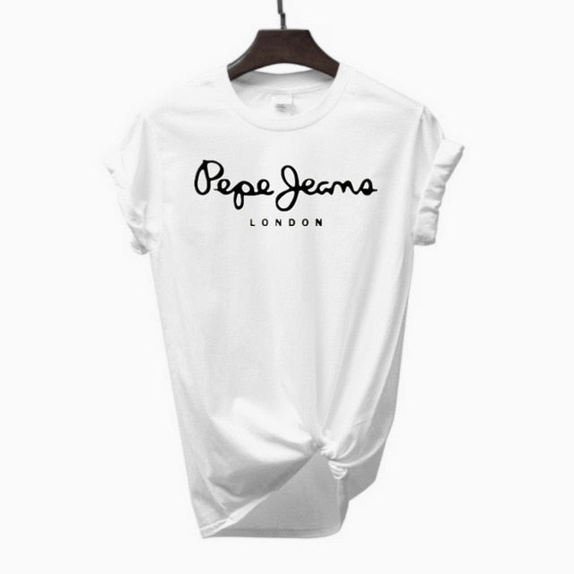 2019 Tees Women T Shirt Print Letter T-shirt Casual White Black Pink Short Sleeve Cotton Tops 2019 Spring Summer Luxury Brand