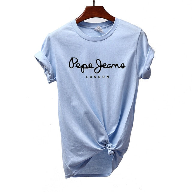 2019 Tees Women T Shirt Print Letter T-shirt Casual White Black Pink Short Sleeve Cotton Tops 2019 Spring Summer Luxury Brand