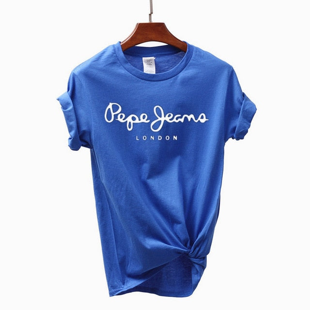 2019 Tees Women T Shirt Print Letter T-shirt Casual White Black Pink Short Sleeve Cotton Tops 2019 Spring Summer Luxury Brand